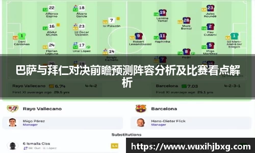 巴萨与拜仁对决前瞻预测阵容分析及比赛看点解析